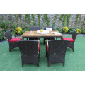 Premium Quality Poly Rattan Dining Set Garden Wicker Furniture